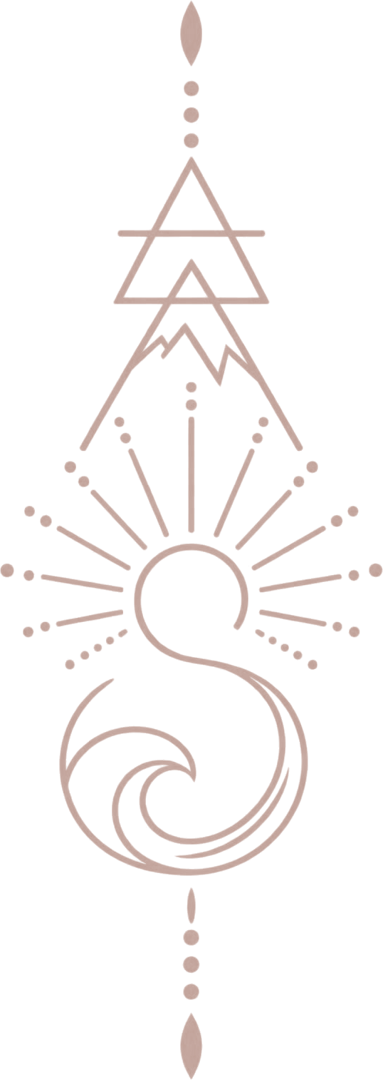 Brisa's totem: intention, mountains, sun, wave, grounding