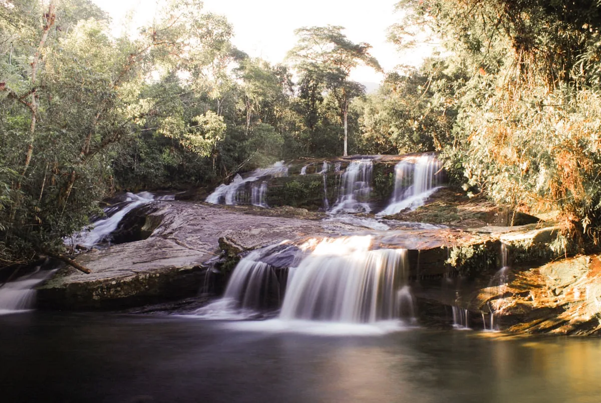 A waterfall in the Atlantic Forest near Paraty